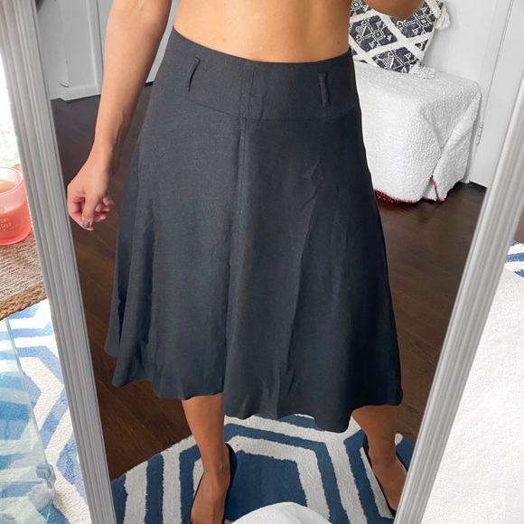 🍂 TOULOUSE GREY HIGH WAIST A-LINE SKIRT! - Picture 2 of 14